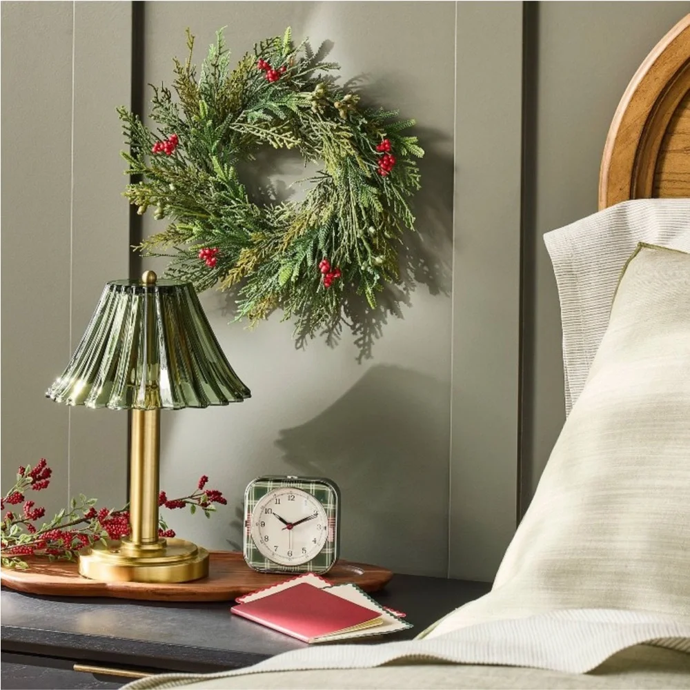 Glass Shade Table Lamp Green - Hearth & Hand Magnolia